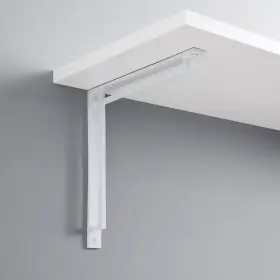 409-6-ir-wht Signature Hardware 8 Inch Harridge Cast Iron Shelf Bracket White Powder Coat
