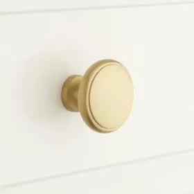 441643 Signature Hardware Nantes 1.56 Inch Diameter Round Cabinet Knob Satin