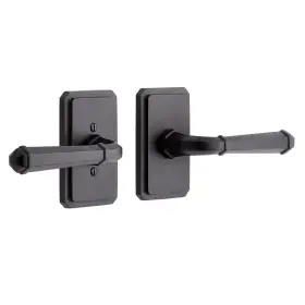 552059mb Signature Hardware Mng 503 Solid Brass Privacy Interior Door Set With Sculpted Square Lever Handle