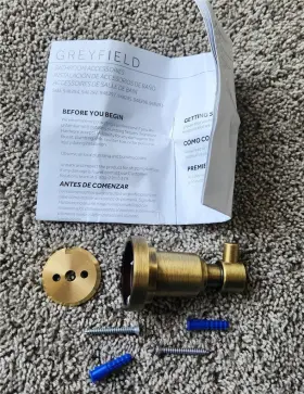 Signature Hardware 781889885055 Shgfrhagbr Greyfield Single Robe Hook In Aged Brass