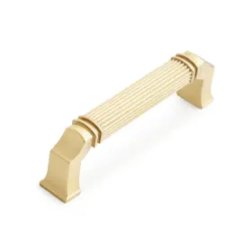 954051-334 Signature Hardware Inigo Cabinet Pull 3-3/4 Inch Center To Zinc Golden