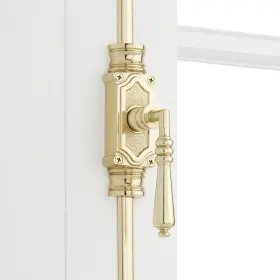 955213-lh-24 Signature Hardware Romlain 24 Inch Tall Cabinet Cremone Security Bolt Polished
