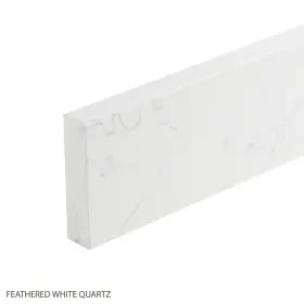 Bq8330-bs-25x4x3cm Signature Hardware 25 Inch 3cm Quartz Vanity Backsplash - Feathered White