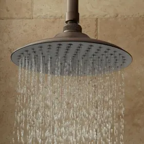 Cs1080a-12-orb-u Signature Hardware 12 Inch Hyde Park Round Rainfall Brass Showerhead With Punched Nozzles - Oil Rubbed