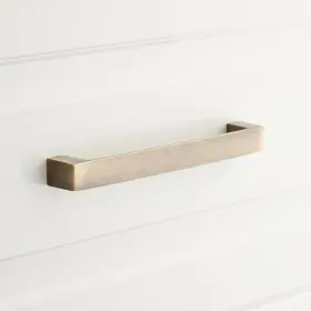 Eh1098.6.abs Signature Hardware 6 Inch Gebara Brass Cabinet Pull - Antique
