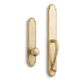 Ehrmntb.15.700.42.l Signature Hardware Ehrmntb.15.700.42.l/r-sbs Marconi Solid Brass Dummy Entrance Door Set With Knob - Satin