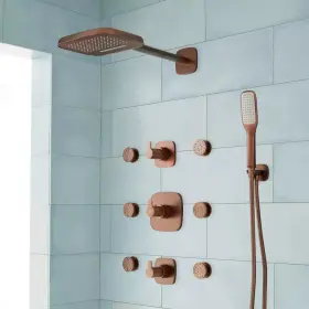 Fh-9920a-669-r-orb-u Signature Hardware Arin Thermostatic Shower System Oil Rubbed Bronze Sh414749