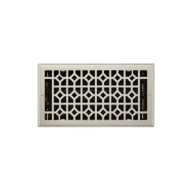 Fr1275.610.nkl.w Signature Hardware Appert Steel Wall Register - Brushed Nickel 6 Inch X 10 7-1/4 11-3/8