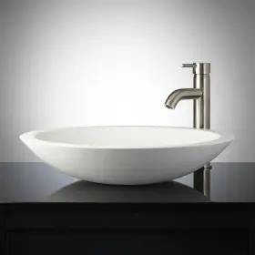 Hb19004 Signature Hardware Round Wash Basin - 515mm X 105mm 20.25 X4 Inch Resin- Matte