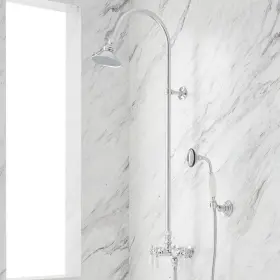 Hl-39-c-u Signature Hardware Wall Mount Exposed Shower Set With Hand - Chrome