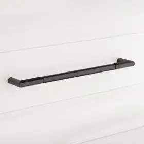 Hn-b-9008.8.sbk Signature Hardware 8 Inch Lunata Solid Brass Cabinet Pull - Matte Black