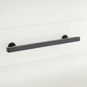 Hn-b-9022.sbk Signature Hardware Adjustable Brass Drawer Pulls-cc 2.5 Inch 3 4 -satin Black