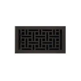 Hv-1019-610-shorb Signature Hardware Brass Monarch Design Floor Register With Louvers - 6 Inch X 10