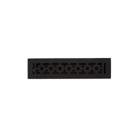 Hv-1021-214-ci Signature Hardware Durand Cast Iron Floor Register - Black 2-1/4 Inch X 14 3-1/8 14-7/8 Overall
