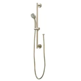 Kj8077904-bn-u Signature Hardware Isola Adjustable Wall Mount Slide Bar With Handshower - Brushed Nickel