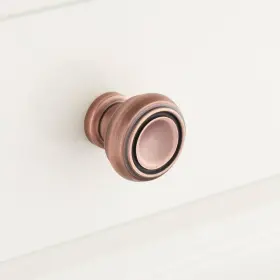 Kn-510-114-ab Signature Hardware 1-1/4 Inch Cipullo Solid Brass Round Cabinet Knob - Antique
