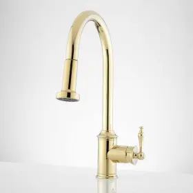 M-we7004a-pvdpb-u Signature Hardware Pull-down Kitchen Faucet With Magnetic Head -with Water Supply Hoses - No Drain