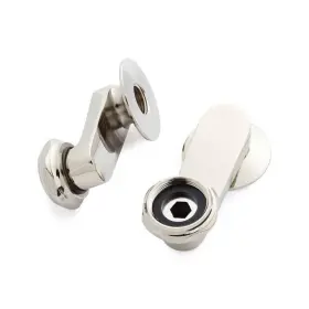 Nb-070pn Signature Hardware 3 Inch Swing Arm Coupler - Polished Nickel Sold In Pairs With