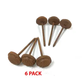 207203 Signature Hardware Pid 294059 Hand Forged Iron Clavos - Set Of 6 Rust