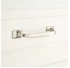 267145 Signature Hardware Pid 503428 3 3/4 Toulouse Solid Brass Cabinet-polished Nickel