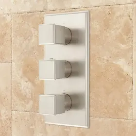Sd156-2505mbn11-u Signature Hardware Ryle 4-way Thermostatic Valve With Square Knob Handles