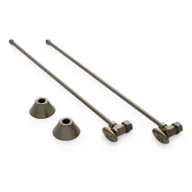 Sh231orb Signature Hardware Bathroom Supply Kit With 5/8 Inch Od X 3/8 Angle Stop - Oil Rubbed Bronze
