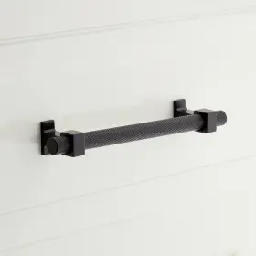 Signature Hardware Sh553025mb Bp8955128mb - 5-1/16 Inch Cabinet Pull Matte Black/matte Black