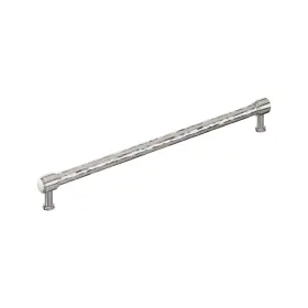 Sh553207pn Signature Hardware Lazzara Hammered Appliance Pull Polished Nickel 18 Inch