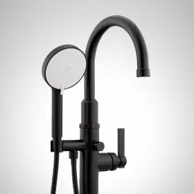 Shgffs2000gbg Signature Hardware Greyfield Freestanding Tub Faucet - Without Rough-in Valve Brushed Gold