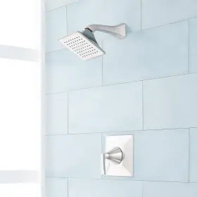 Shvl8020gzbn Signature Hardware Vilamonte Pressure Balance Shower Set Trim - Brushed Nickel
