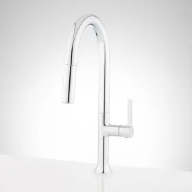 Shxcbk100cp Signature Hardware Bok Single-hole Pull-down Kitchen Faucet - Chrome