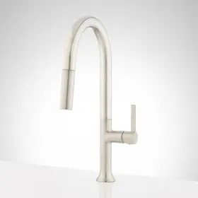 Shxcbk100zss Signature Hardware Bok Single-hole Pull-down Kitchen Faucet - Stainless Steel