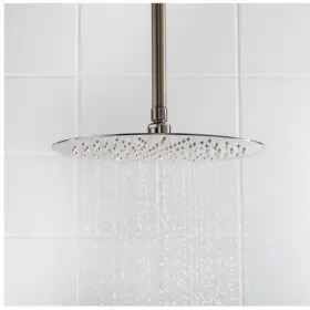 St-601-bss-fs Signature Hardware 8 Inch Round Stainless Steel Shower Head-8 200mm -brushed Finish