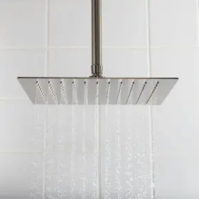 St-611-bss-fs Signature Hardware 12 Inch Square Stainless Steel Shower Head-12 300mmx300mm -brushed