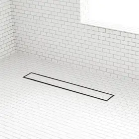 Za3-t01-60-mb-c Signature Hardware Ss Rectangular Shower Drain-60 Inch 3.35 2.91 2 D-t01 Pattern-mat Black Finish