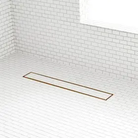 Za3-t01-60-pb-c Signature Hardware Ss Rectangular Shower Drain-60 Inch 3.35 2.91 2 D-t01 Pattern-polished Brass