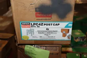 Lpc4z Simpson 40 - Strong-tie Galv Steel Z-max 18 Ga 4 Inch X Wood Post Beam Cap