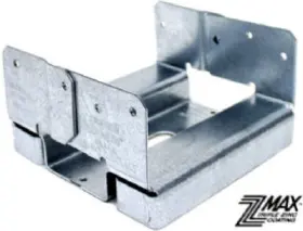 Aba66z Simpson Strong Tie 10 Pack Adjustable Post Base Z-max 1- Inch Standoff Ht. 16-gauge Steel 6x6- Aba