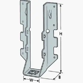 Lus26-2z Simpson Strong Tie Lus262z 25 Pack Face Mount Joist Hanger Z-max Double 2 X 6- Inch