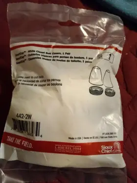 Sx-0060806 Sioux Chief 442-2w 1 Smartcap Screw-on Toilet Bolt Caps White 2 Per Bag