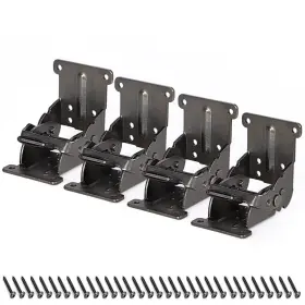 Skelang 631384983339 4 Pcs Folding Brakcet -90 -180 Table Foldable Hinge