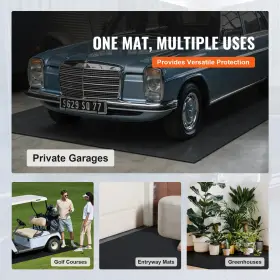 Ckdt7619hhs0gtf4qv0342gm319 Skyshalo Car Garage Mat 7.6ftx19ft Shields Against Water Snow Rain Mud Oil Durable N