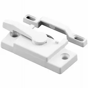 F-2744 Slide-co 6 Pack Window Sash Lock With Keeper White Vinyl F 2744
