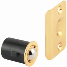 N-7331 Slide-co 6 Pack Closet Door Drive-in Ball Catch With Strike Brass-plated N 7331