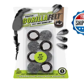 B07n494flk Slipstick Gorillafelt Cb257 Chair Leg Floor Protectors/felt Glides Set Of 8 Tap