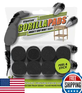 B08c373vbw Slipstick Gorillapads Cb147 Non-slip Furniture Pads 1 Inch Round Set Of 16