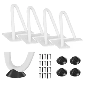 B092hq1lm7 Smartstandard 4 Inch Heavy Duty Hairpin Furniture Legs Metal Diy Nightstand White