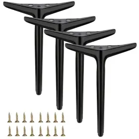 B0cjbd4mdl Smaxcn 9.8 Inch 25cm Matte Black Metal Furniture Legs Set Of 4 Diy Replacement