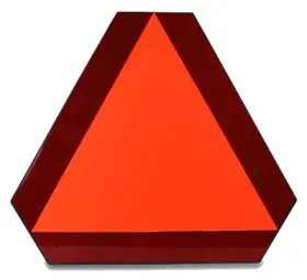 Smv 012947002542 12 Pack - Inch Slow Moving Vehicle Sign Steel 2-ch
