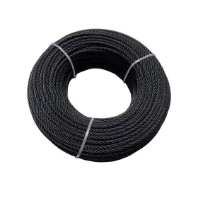 16-250 Sowtowe 3/16 Inch Black Wire Rope T316 Stainless Steel Cable 250ft Aircraft